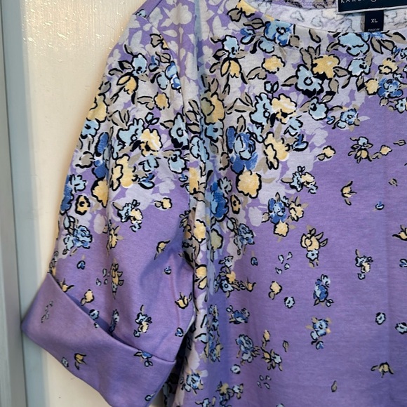 Karen Scott Short Sleeve Top Size XL NWOT - Picture 5 of 8
